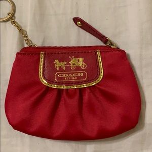 Coach keychain pouch